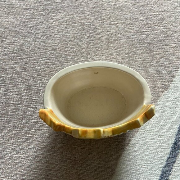 Takahashi Japan Vintage Ceramic Planter 3 Cats In Basket Orange Tabby Home Decor - Picture 2 of 4